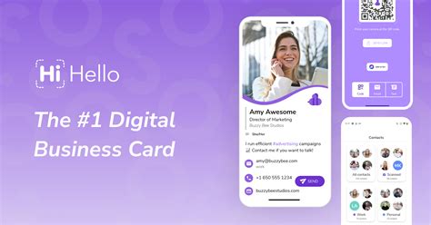 hihello free digital business card.